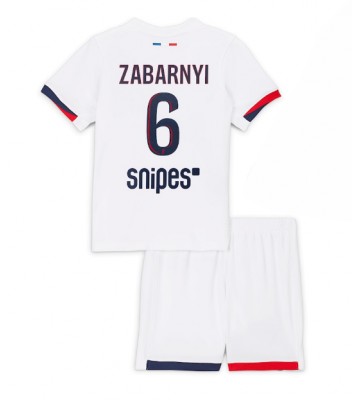 Paris Saint-Germain Illia Zabarnyi #6 Udebanetrøje Børn 2025-26 Kortærmet (+ Korte bukser)